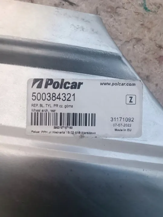 Painel reparação paraçama traseiro direito OEM 500384321 image 3