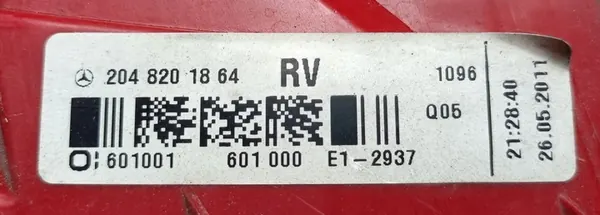 MERCEDES C-KLASSE W204 LINKER ACHTERLICHT image 8