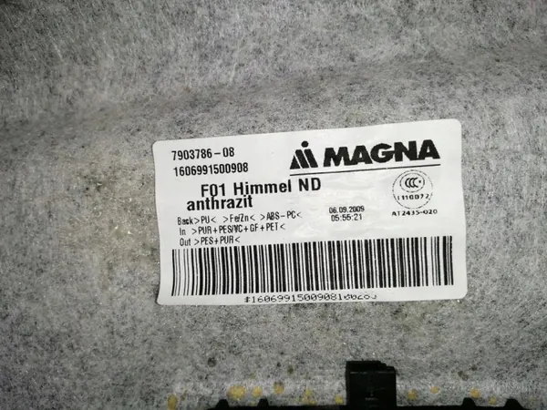 Techo BMW Serie 7 OEM 7903786 - Estado Usado image 4