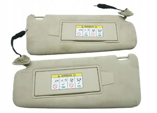 Jaguar XF X250 Sonnenblende Set OEM MMAUTKO-27919 image 2