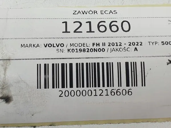 ECAS-ventil OEM K019820N00 för Volvo FH13 II 500 image 9