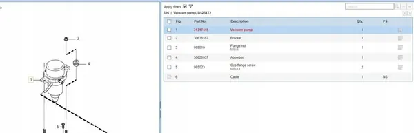 Imupumppu Volvo S80 II 2.5L 2007 OEM 31317445 image 9