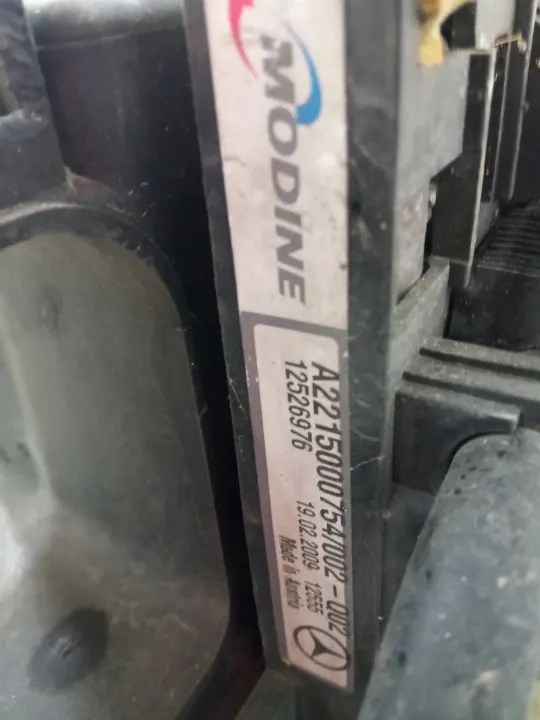 AC Waterkoeler Mercedes S-Class W221 A2215000754 image 8