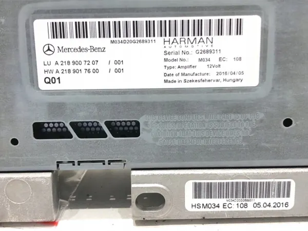 Módulo direção Mercedes W218 OEM A2189007207 2012-2017 image 4