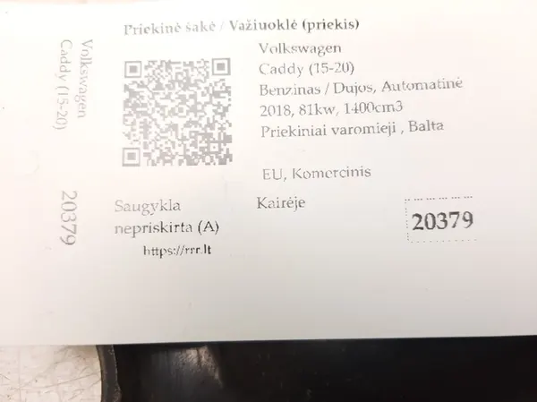 Braccio di controllo VW Caddy 2K5 1K0407151BL image 3