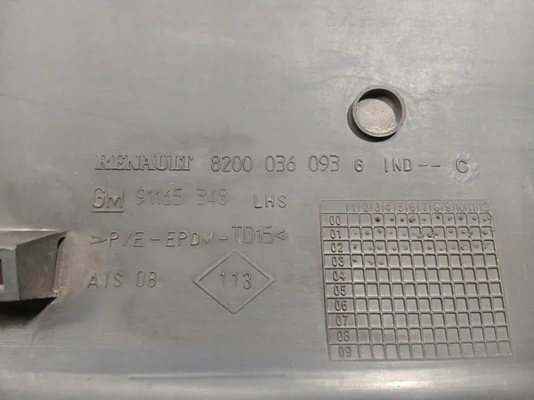 Left Body Trim Trafic II Vivaro A 8200036093 image 3