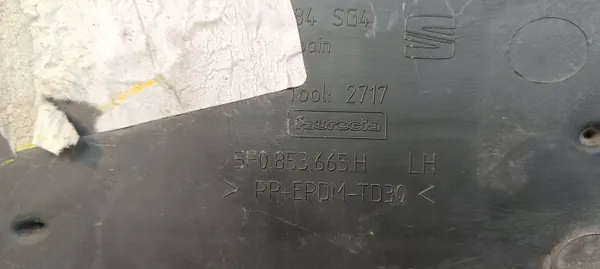 SEAT LEON III FR LIFT 2016-20 vänster framstötfångargaller 5F0853665H image 6