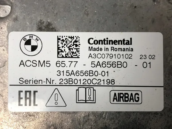 Módulo airbag OEM 65775A656B0 BMW i4 G26 image 5