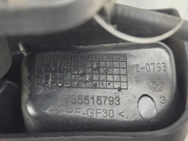 Konepeitteen avauskahva OEM 735515793 Fiat Doblo 2 image 3