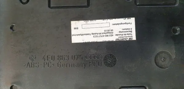Support téléphone Audi A8 D3 OEM 4E0863075 - Occasion image 3