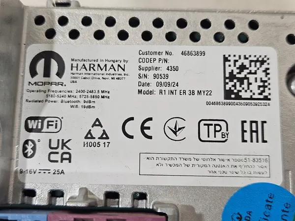Module Navigation OEM 46863899 pour Toyota Proace Max image 3