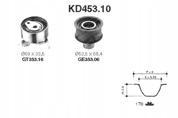 SNR KD453.10 Kit de Correa de Distribución image 2