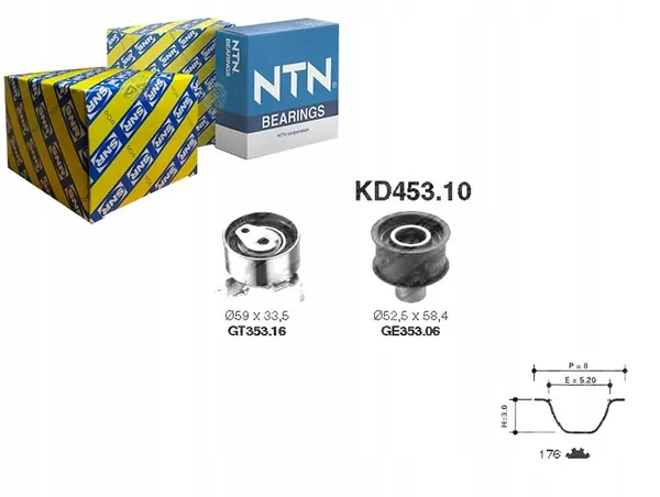 SNR KD453.10 Kit de Correa de Distribución image 4
