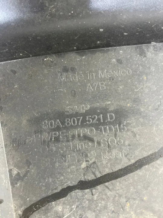 AUDI Q5 S-LINE Bakre Stötfångardiffusor 80A807521D image 8