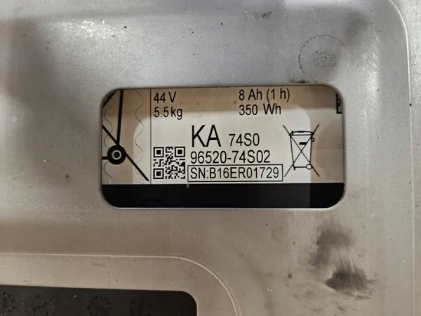 Suzuki OEM 96520-74S02 Accu 8Ah Gebruikt image 3
