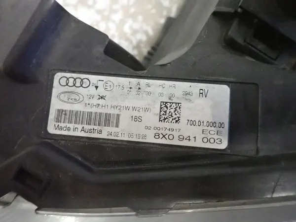 Faros delanteros izquierdo AUDI A1 2010-2014 OEM 8X0941003 image 3