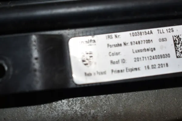 Porsche OE taka-aurinkokaton runko Panamera 971/974 image 3