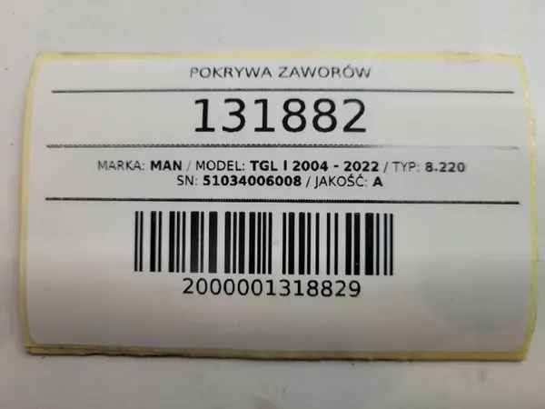 Ventillock OEM 51034006008 för MAN TGL image 6