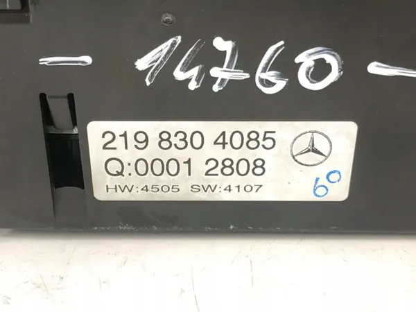Ilmastointipaneeli Mercedes-Benz CLS C219 OEM A2198304085 image 7
