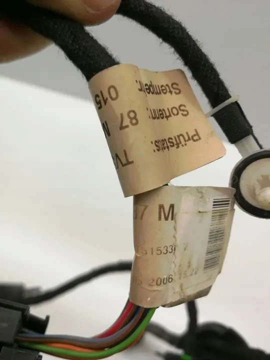 Audi A6 S6 C6 2007 Vasemman takaluukun kaapeli OEM 4F1971687M image 7