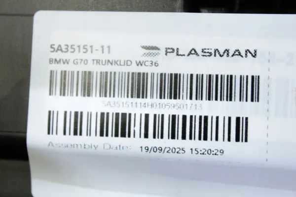 OEM 5A342C9 Tavaratilan kansi BMW G70:lle image 8