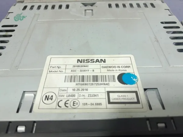Nissan OEM 281853HN4C radio voor Micra IV K13 image 5