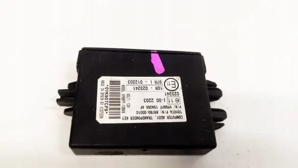 OEM 897800D010 Immobilizer Computer voor Toyota Yaris image 2