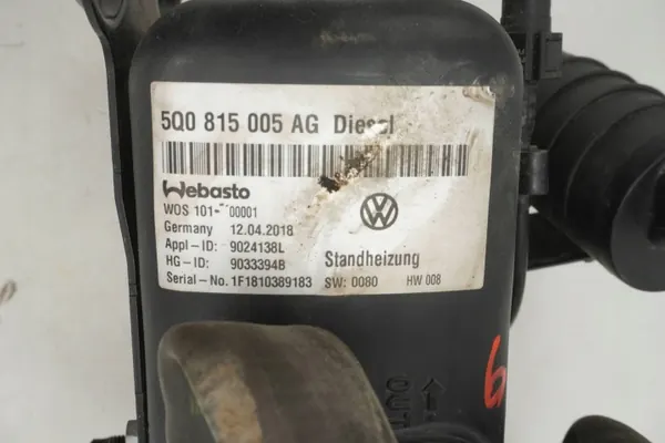 Chauffage stationnaire Webasto OEM 5Q0815005AG VW Golf VII image 7