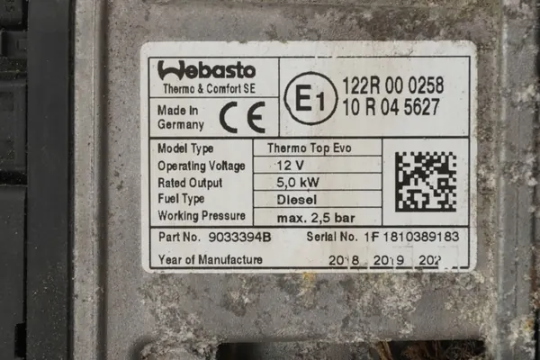 Chauffage stationnaire Webasto OEM 5Q0815005AG VW Golf VII image 8