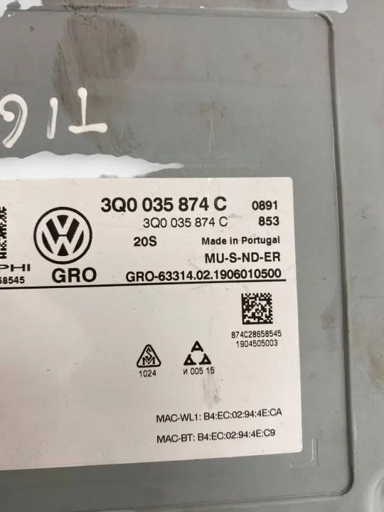 Gebrauchte Volkswagen MMI-Einheit OEM 3Q0035874C image 5