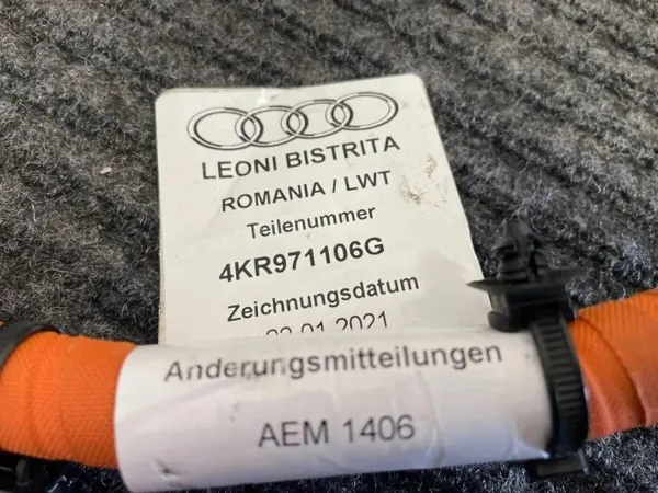 Audi E-Tron Sportback Battery Charging Cable 4KE907175A image 5