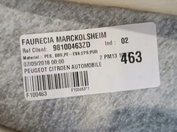 OEM 98100463ZD Tavaratilan matto Opel Grandlandille image 4
