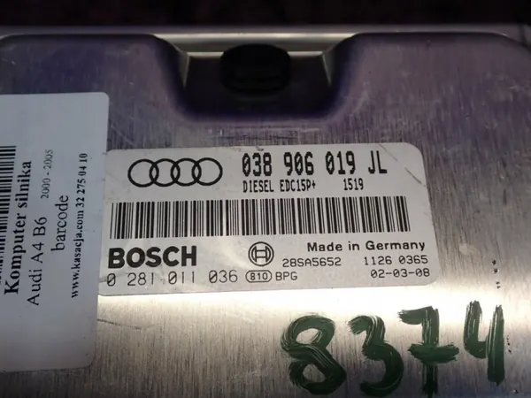 Computadora Motor OEM Zawada-388458- para Audi A4 B6 1.9 TDI image 5
