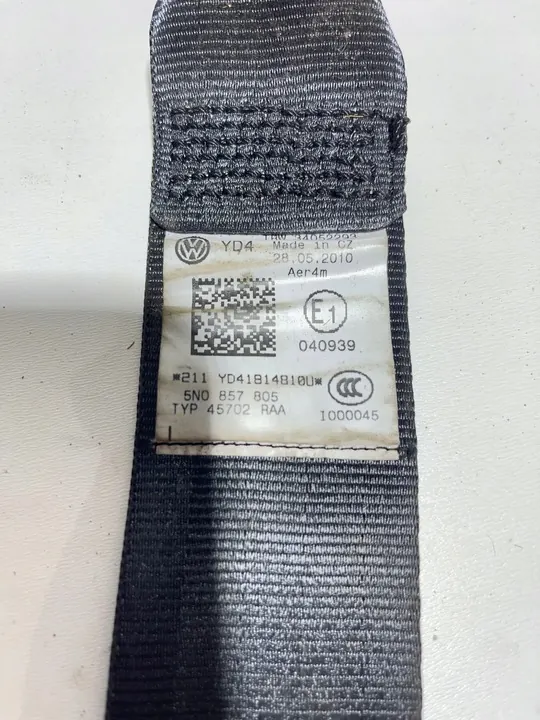 Rear Seat Belt Right Side Volkswagen Tiguan 1000045 image 3