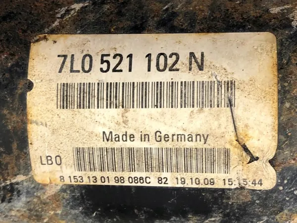 Bakre Drivaxel VW Touareg SUV 02-13 3.6 280HK 7L0521102N image 6