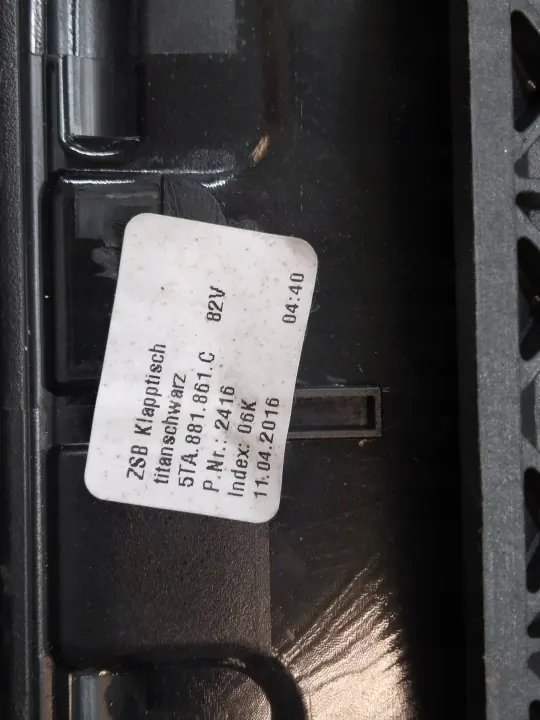 Support de Tablette OEM 5TA881861C pour VW Touran III image 4
