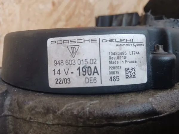 Vaihtovirtageneraattori Porsche Cayenne 03-07 94860301502 image 3