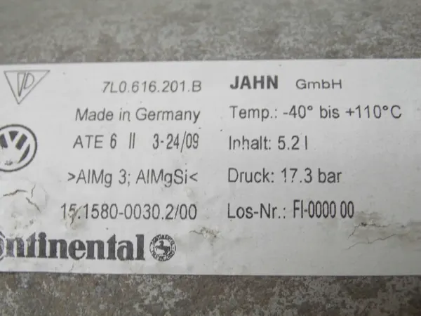 Luftbehälter OEM 7L0616201B - Gebrauchtes Audi OE Teil image 3