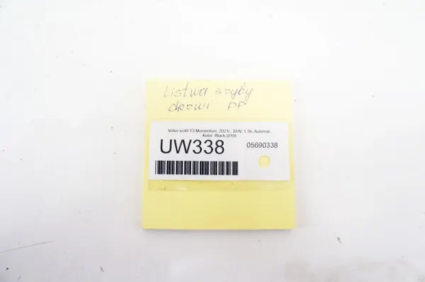 OEM 31424365 Volvo XC40 T3 Rechter Voordeur Raamprofiel image 7