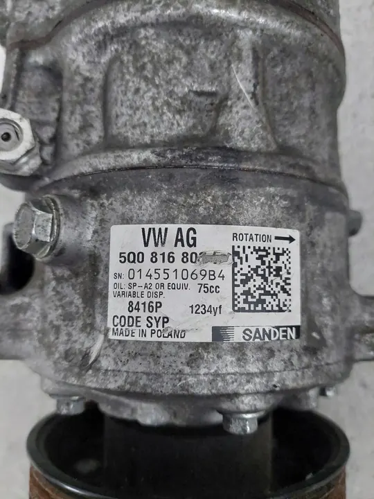 Compressore Aria Condizionata POLO IV ARONA 1.6 TDI 5Q0816803E image 5