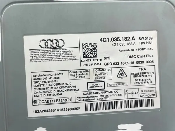 Changer CD d'occasion OEM 4G1035182A pour Audi A6 Allroad image 8