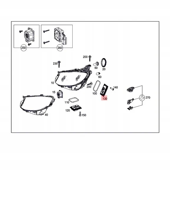 LED-module W205 W213 A2139007308 A2139015504 A2139029404 image 2