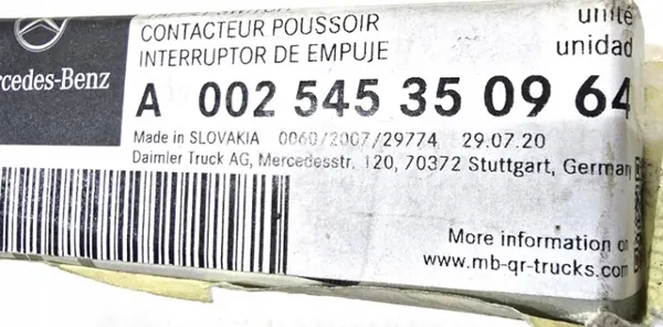 Interruptor de taqué válvula OEM A002545350964 Mercedes image 5