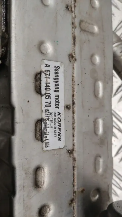 Refroidisseur EGR OEM A6711400570 pour SsangYong Korando 2.0D image 5