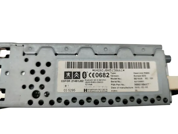 Radio GPS Bluetooth OEM 96661984XT PSA image 4