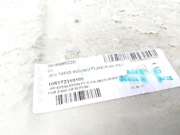 Tapete esquerdo Citroen Berlingo IV OEM 98366952ZD image 6