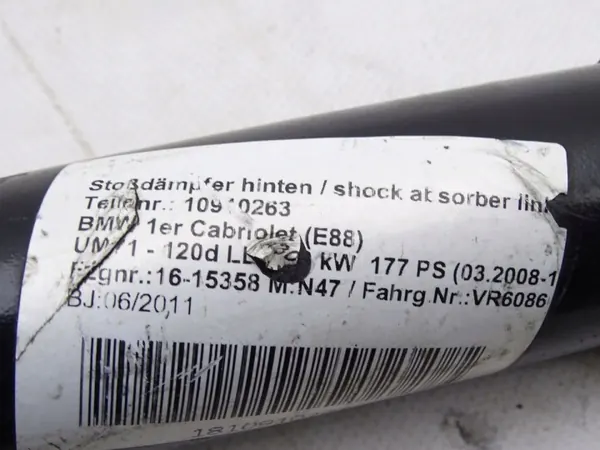 OEM 6783989 Hinterer Stoßdämpfer für BMW 1er Reihe image 7