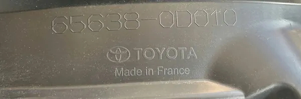 Pasos de rueda trasero izquierdo Yaris Cross Toyota OEM 65638-0D010 image 6