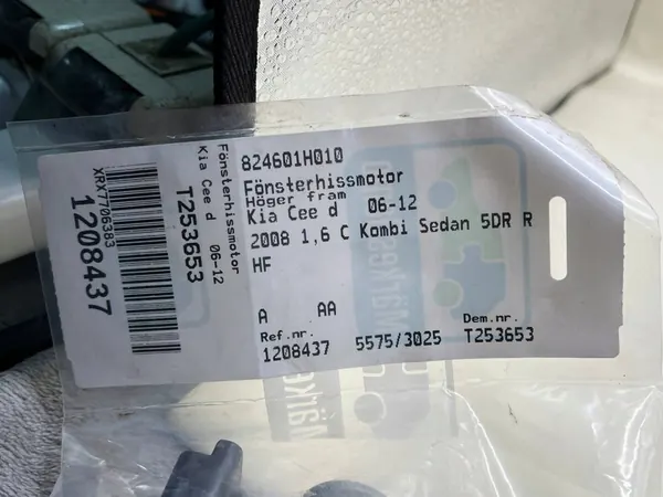 Fönstermotor KIA CEED 824601H010 image 4