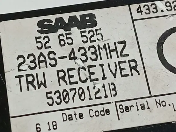 Ordinateur d'immobilisation SAAB 9-5 OEM 5265525 2006 image 4